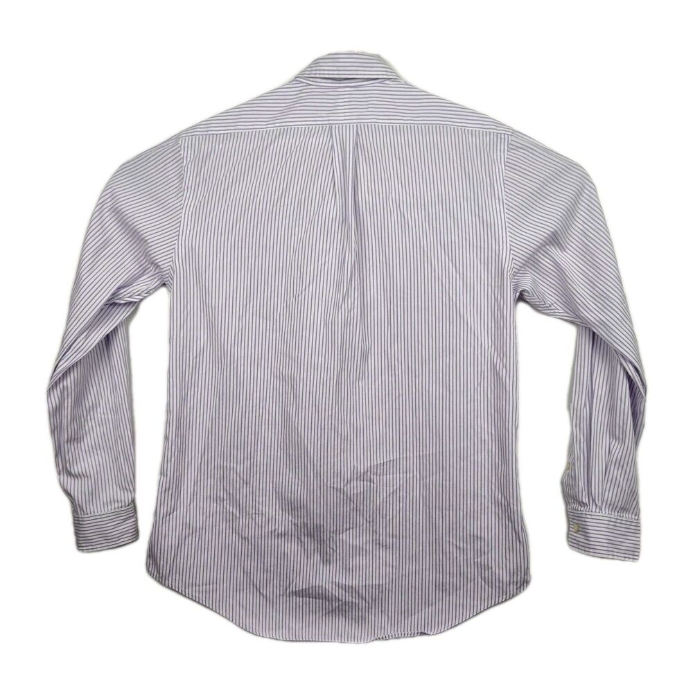 Ralph Lauren men's button-up shirt, 16, 34/35, purple stripe, long sleeves VGC - Picture 7 of 9